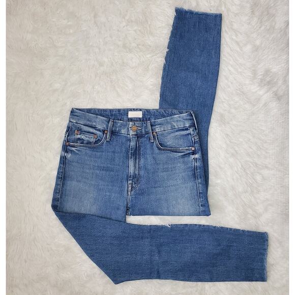 Mother High Waisted Looker Ankle Fray Jeans 26 / 2 - Picture 2 of 12